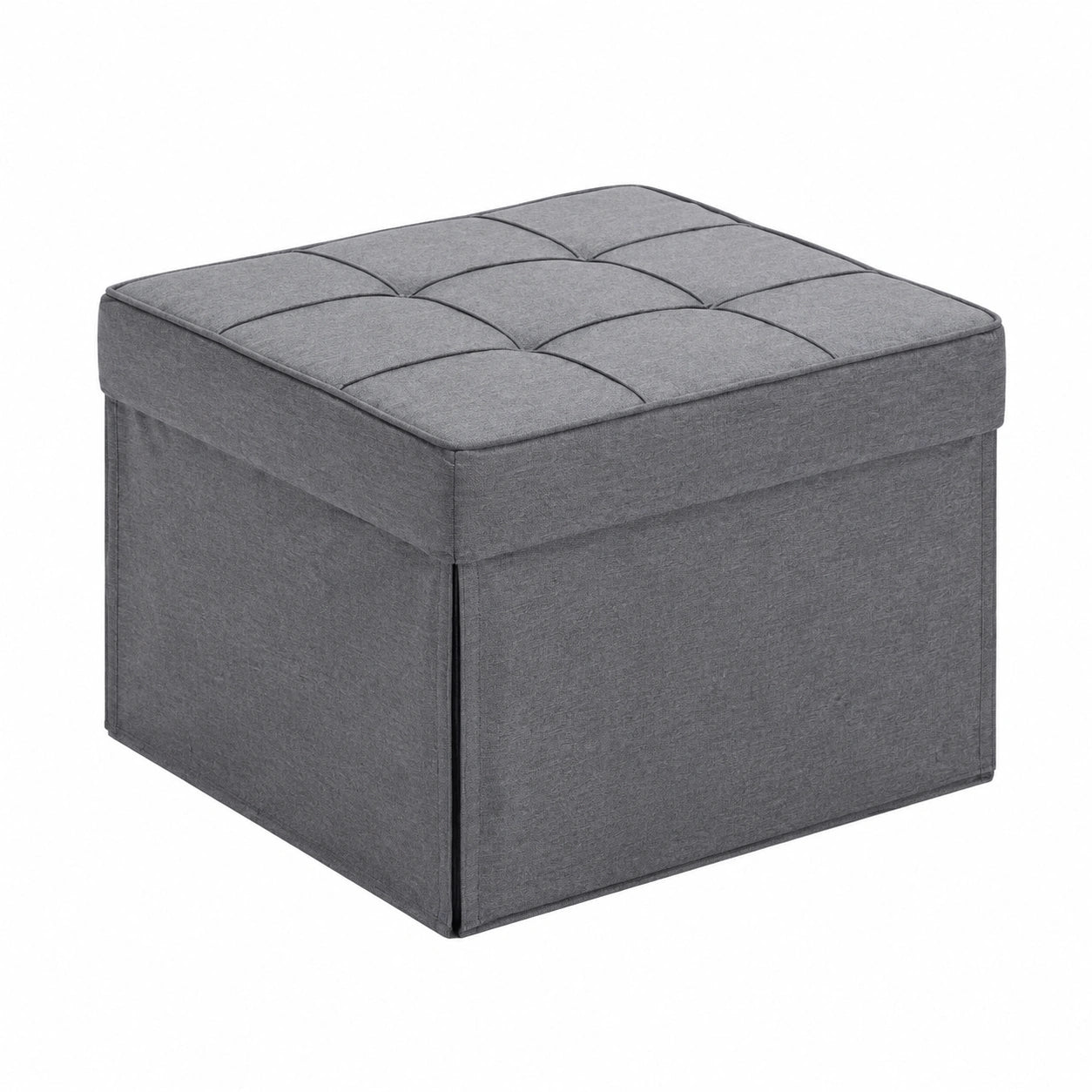 Poltrona Letto Pieghevole in Tessuto Grigio Scuro per Relax
