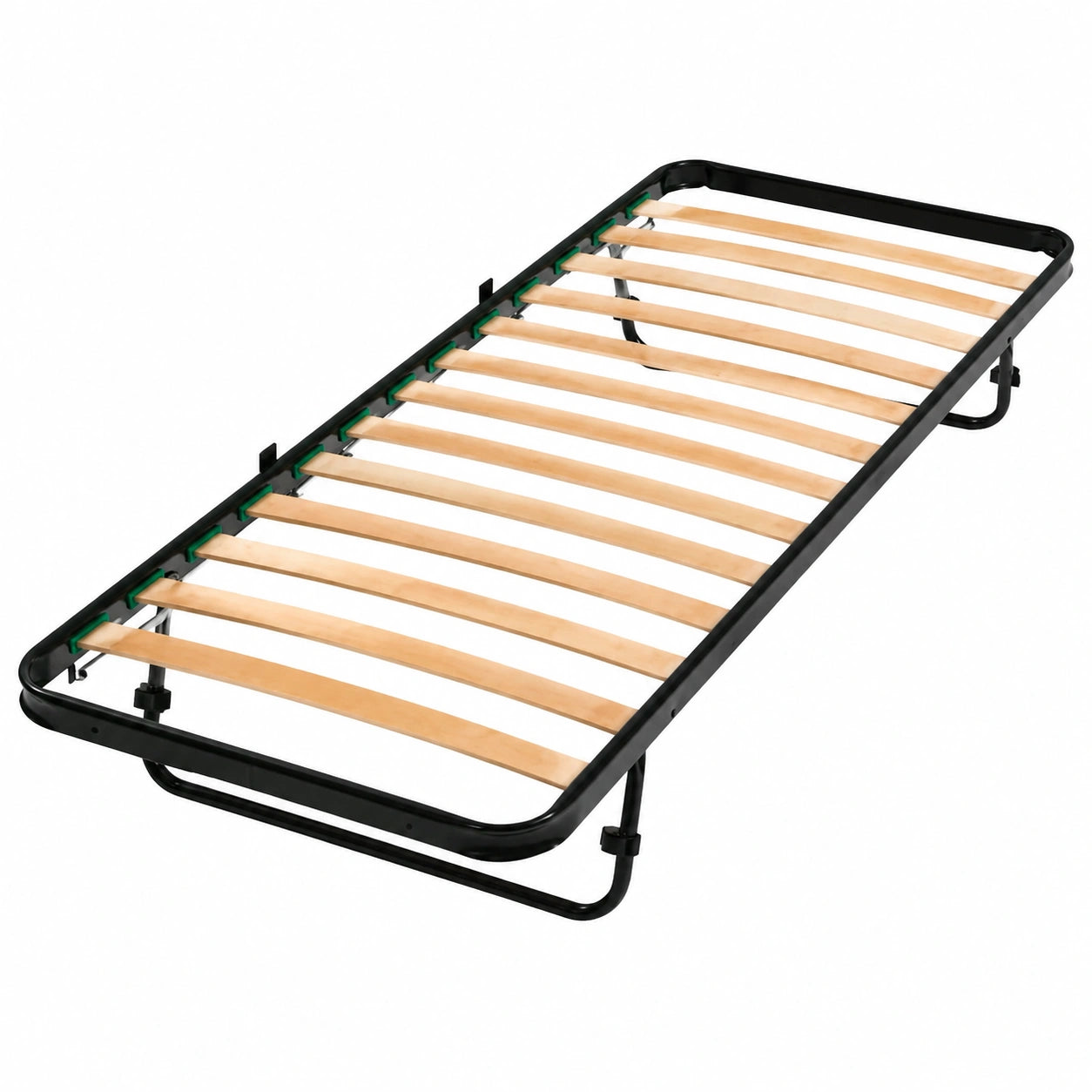 Rete a Doghe Pieghevole Ortopedica per Letto Singolo 80x190 cm in Legno di Betulla