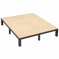 VEVOR Supporto Massiccio per Letto King Size in Compensato, Design Anti-cedimento con Cinghie in Nylon