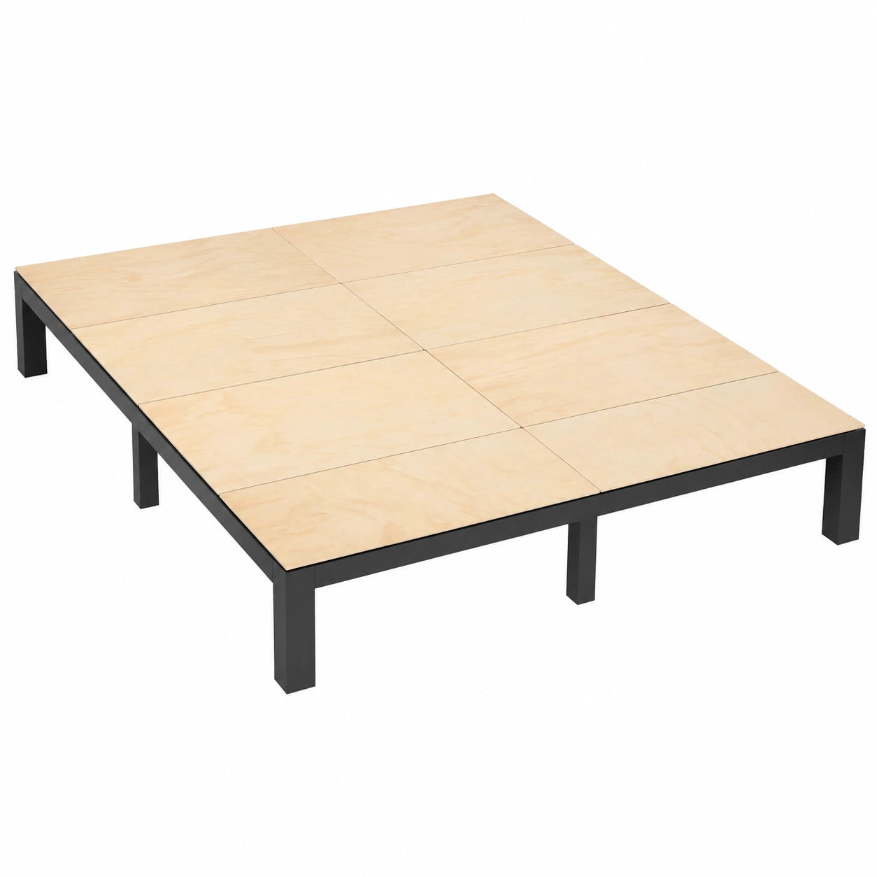VEVOR Supporto Massiccio per Letto King Size in Compensato, Design Anti-cedimento con Cinghie in Nylon
