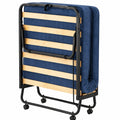 Letto Singolo Pieghevole con Materasso Ortopedico 80x190 cm