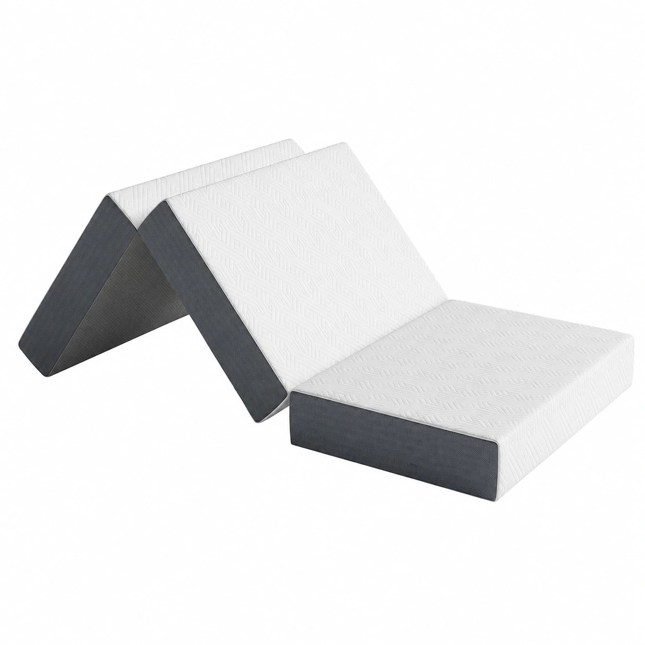 Materasso Singolo Pieghevole in Gel Memory Foam con Fodera Removibile Oeko-Tex